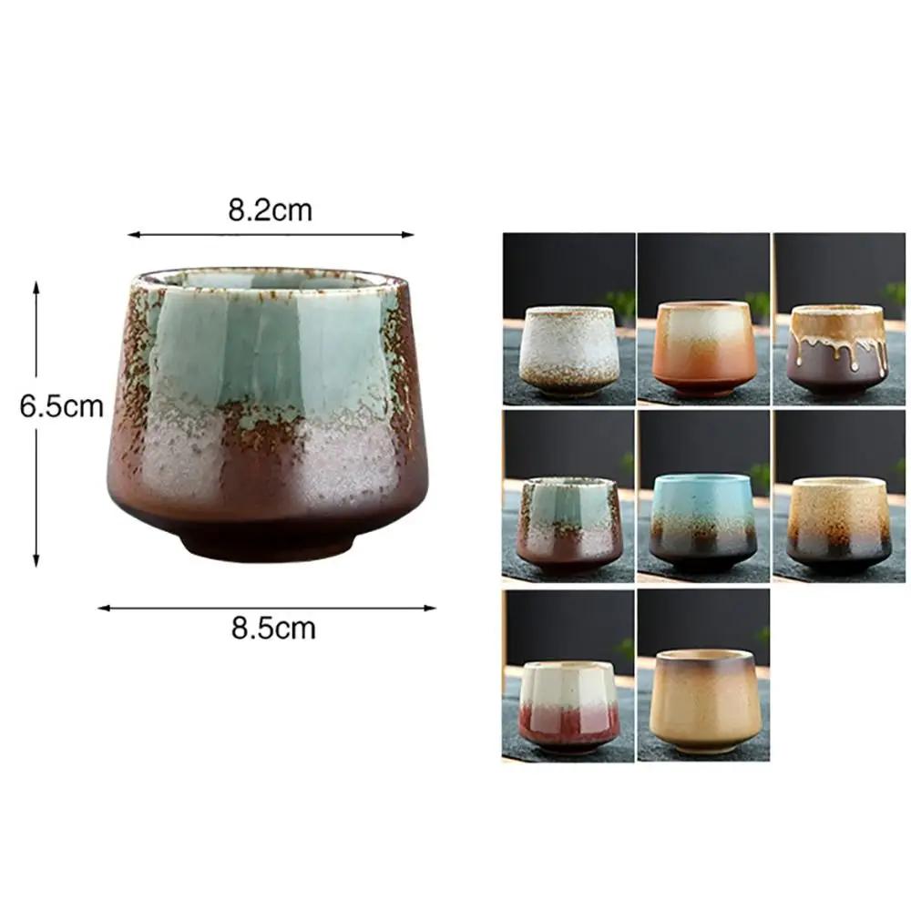 1 szt. Retro japoński styl ceramiczny kubek do kawy grube ceramiczne kubki do wody ceramika popołudniowa herbata kubek do herbaty śniadanie kubek do mleka 200 ml