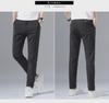 2023 Men's Cotton Stretch Summer Trousers: Youthful Korean-Style Casual Pants for Spring
