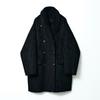 999Humanity Double-Breasted Shearling Coat (Black)