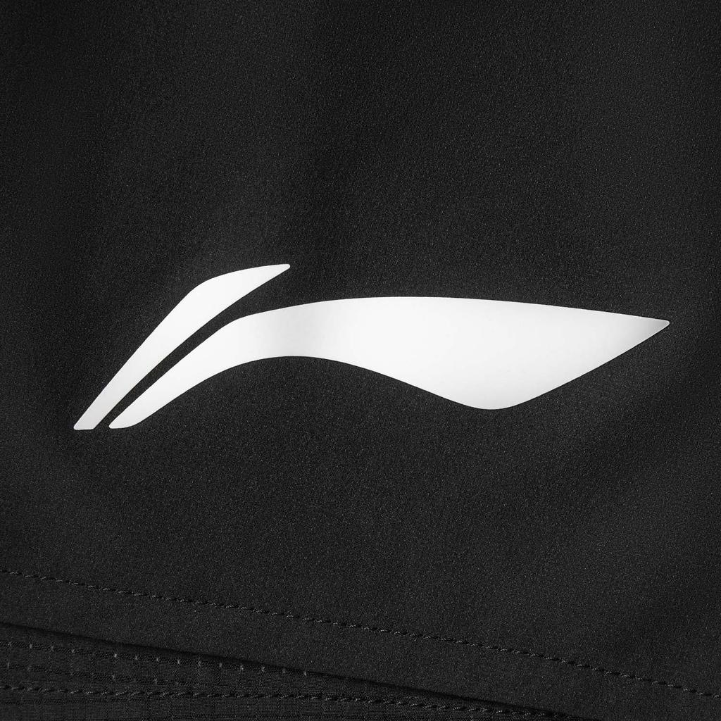 Li Ning Running Series Elastic Logo Quick-Dry Sports Casual Shorts Men shorts Black AKSV005-1