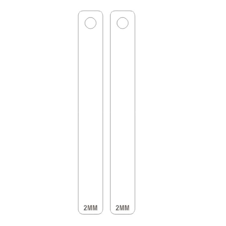 Clay Thickness Ruler Clay Depth Guide Pottery Tools for Pottery Clay Thickness 2mm