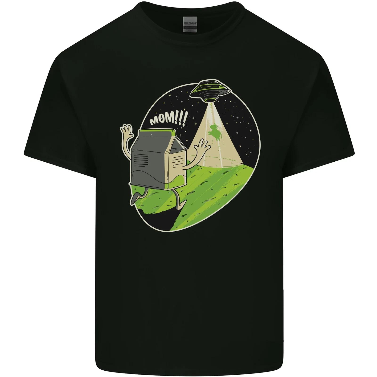 Cow Abduction Funny Alien UFO Food Kids T-Shirt Childrens 2XL