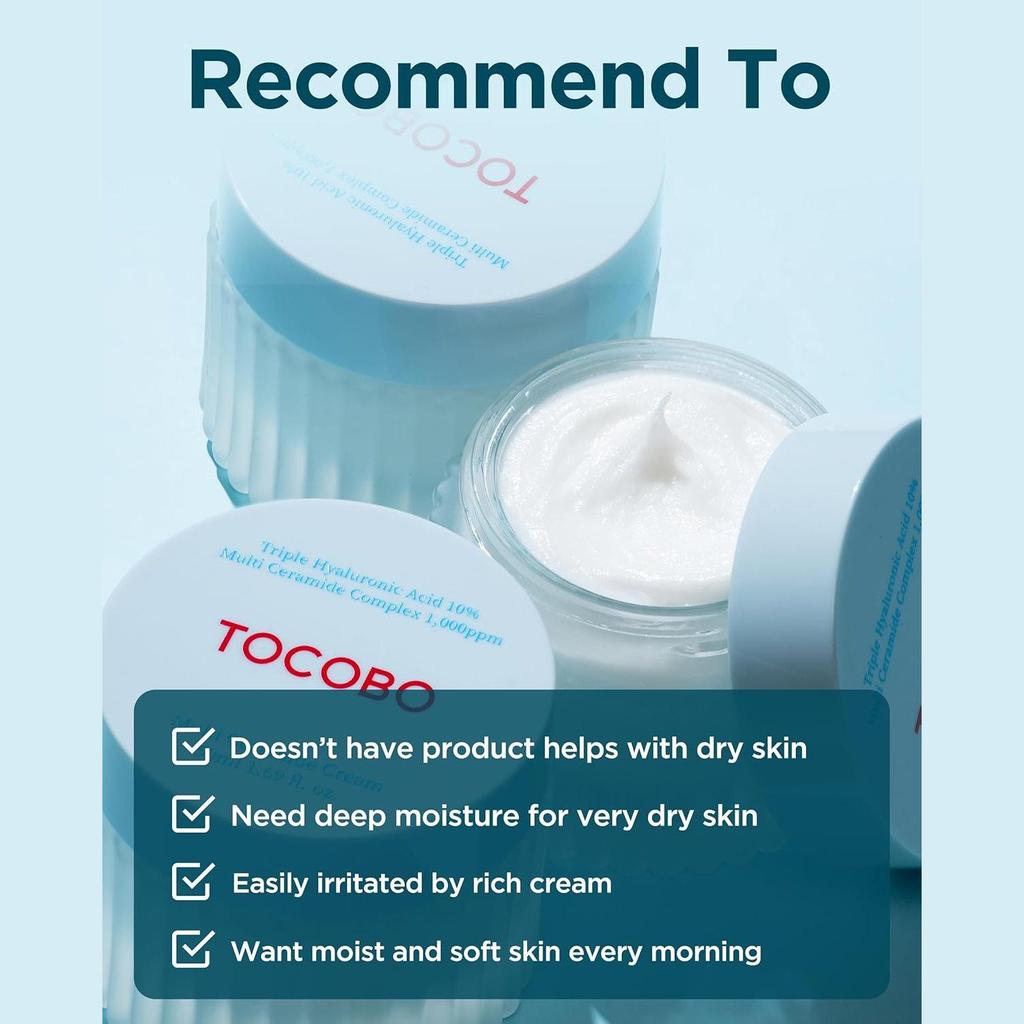 TOCOBO Multi Ceramide Cream 50ml | Moisture Cream, Ceramide Moisturizer, Korean Skin Care