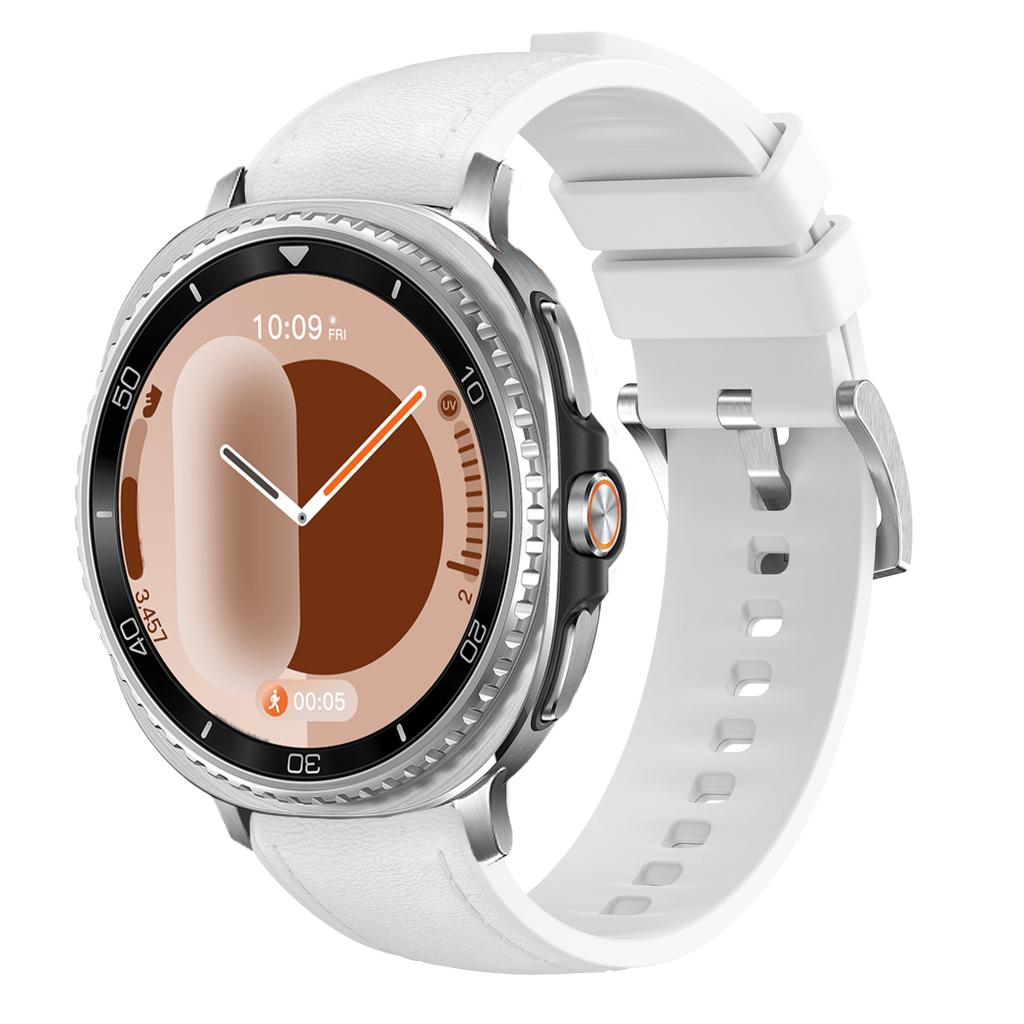 Original Silicone+Leather Strap for Samsung Galaxy Watch 8 Classic 46mm Comfortable Bracelet Galaxy Watch 8 40mm 44mm Wristband