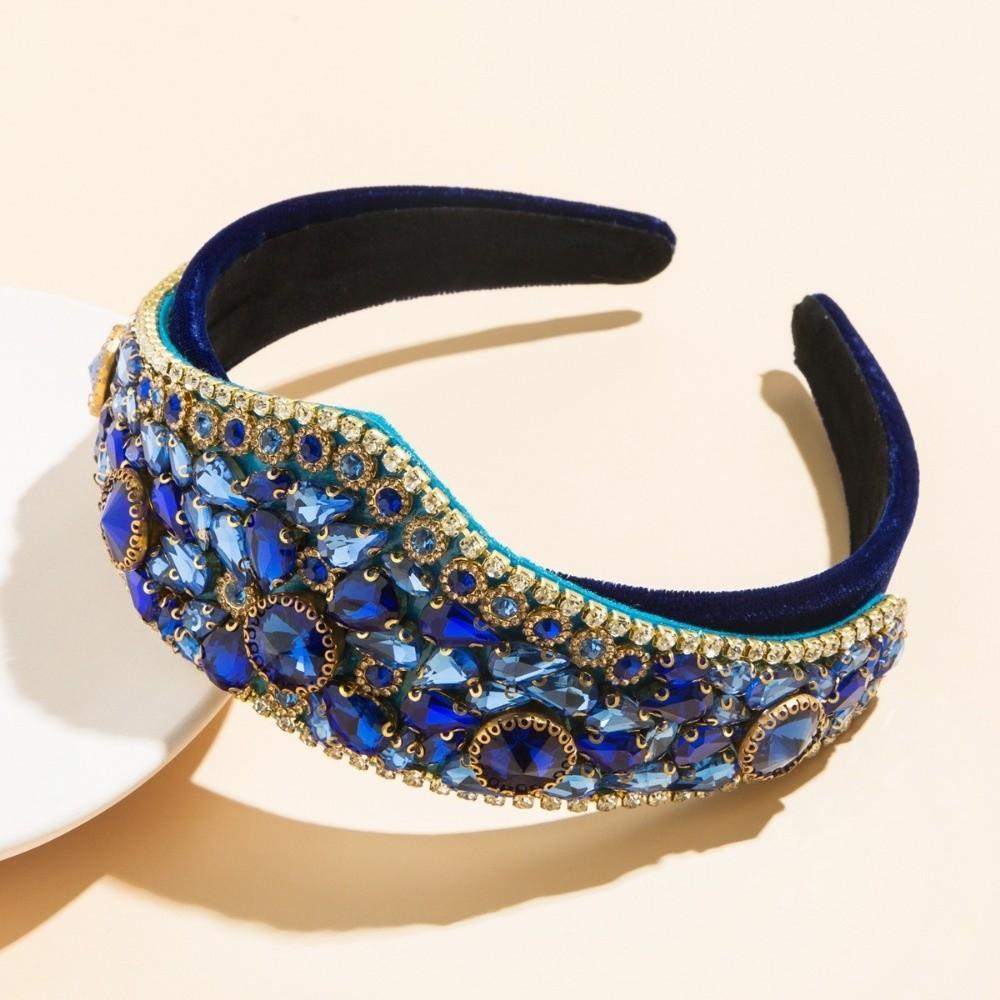 Full Diamond Rhinestone Headbands Super Flash Women Party Headwear Hair Band Hoop Hair Accessories