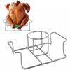 Chicken Roaster Rack Non-Stick Food Grade Stainless Steel Vertical Chicken Holder Barbecue Cooking Pans Kitchen Accessories