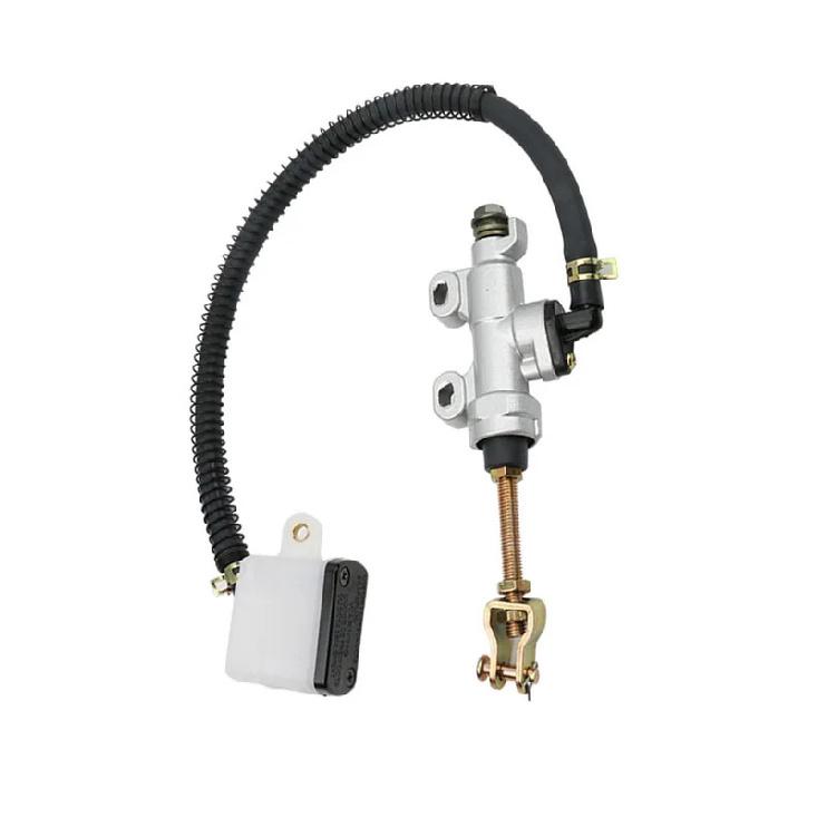 Universal Motorcycle Rear Foot Hydraulic Brake Pump Quad Dirt Bike Pit Brake Master Cylinder ATV Motorbike Brakes  Accessories