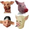 Pig Mask Cartoon Latex Funny Halloween Costume Prop For Cosplay And Party