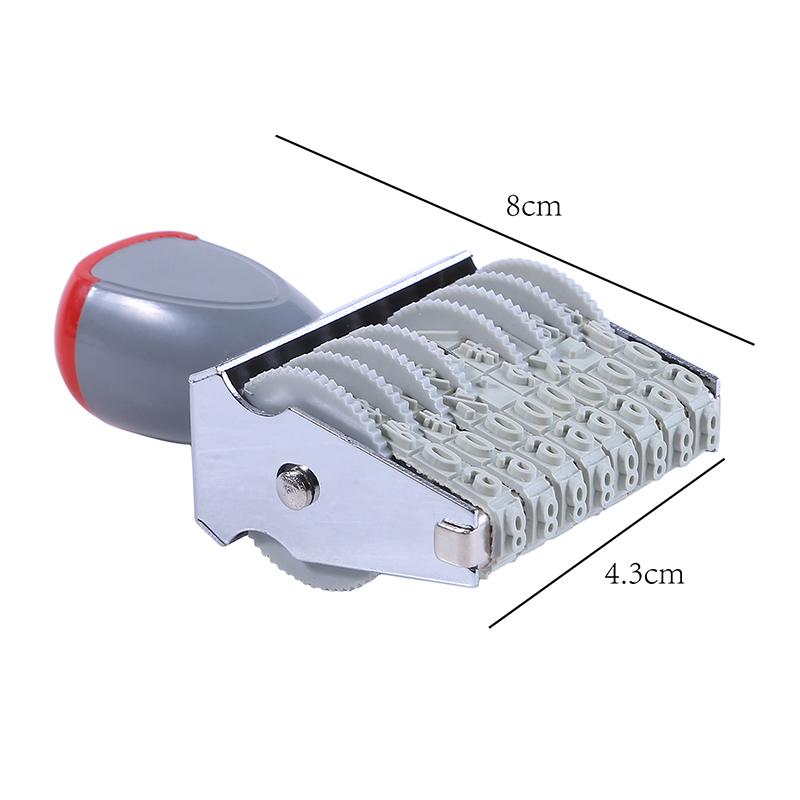 Vintage DIY Wheels Rollers 8 Digits Numbering Stamp Trolley Date Scrapbooking Rolling Words Date Stamps Home Decor