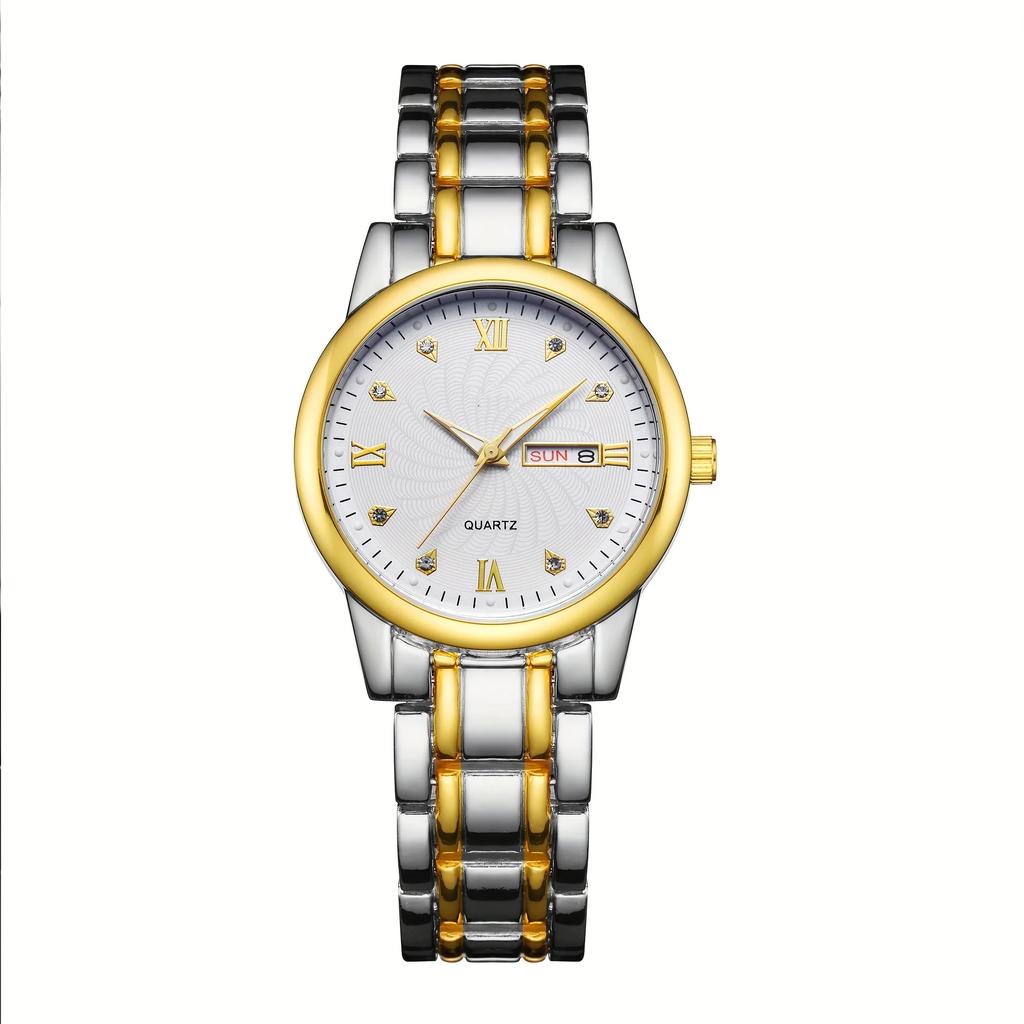 Women's Watch Double Calendar Gorgeous Student Adult Wristwatch