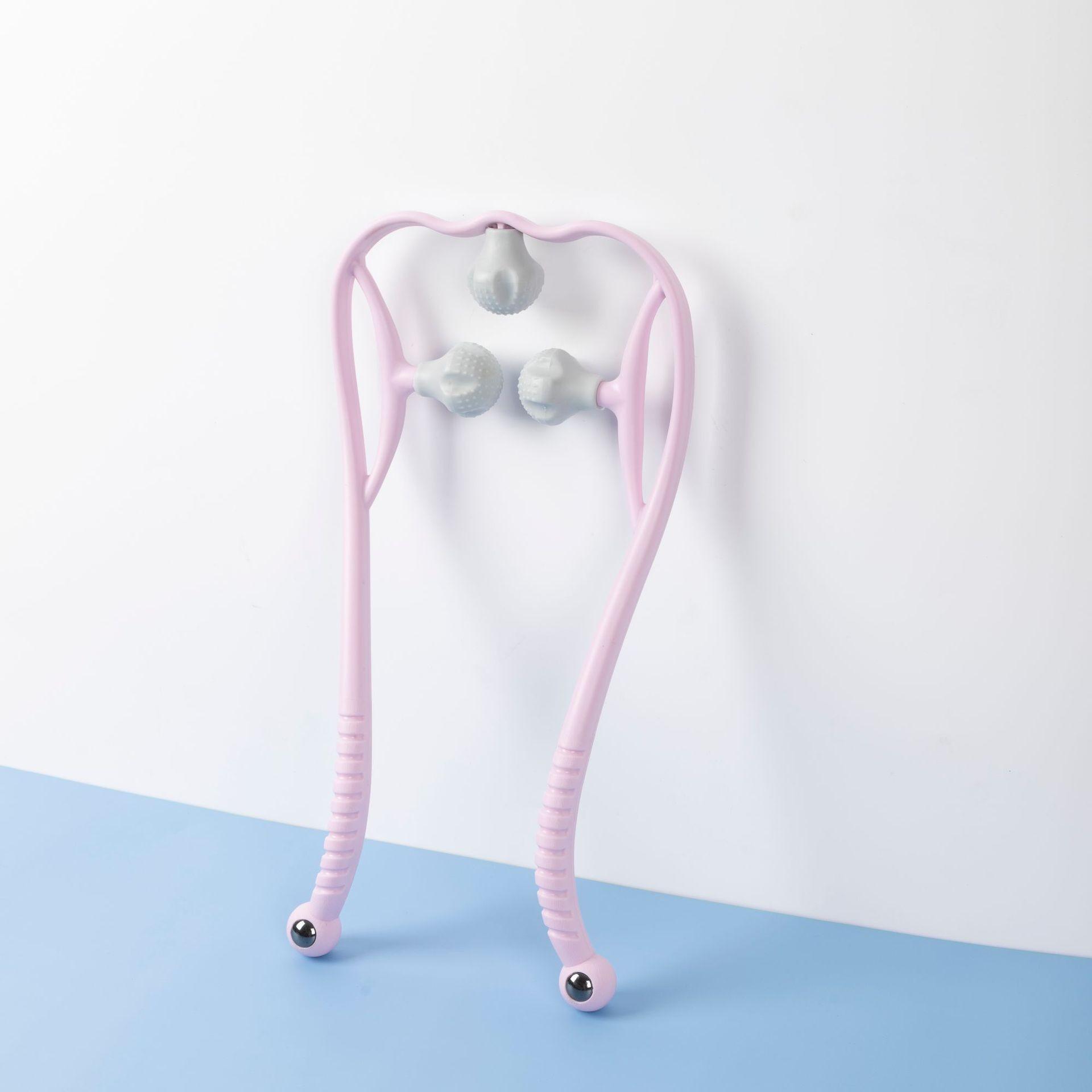 

Promise Cervical Massager Clip Neck Knead Shoulder Roller Handheld Relief Neck and Shoulder Acid Pain Massage Artifact xn-391 pink