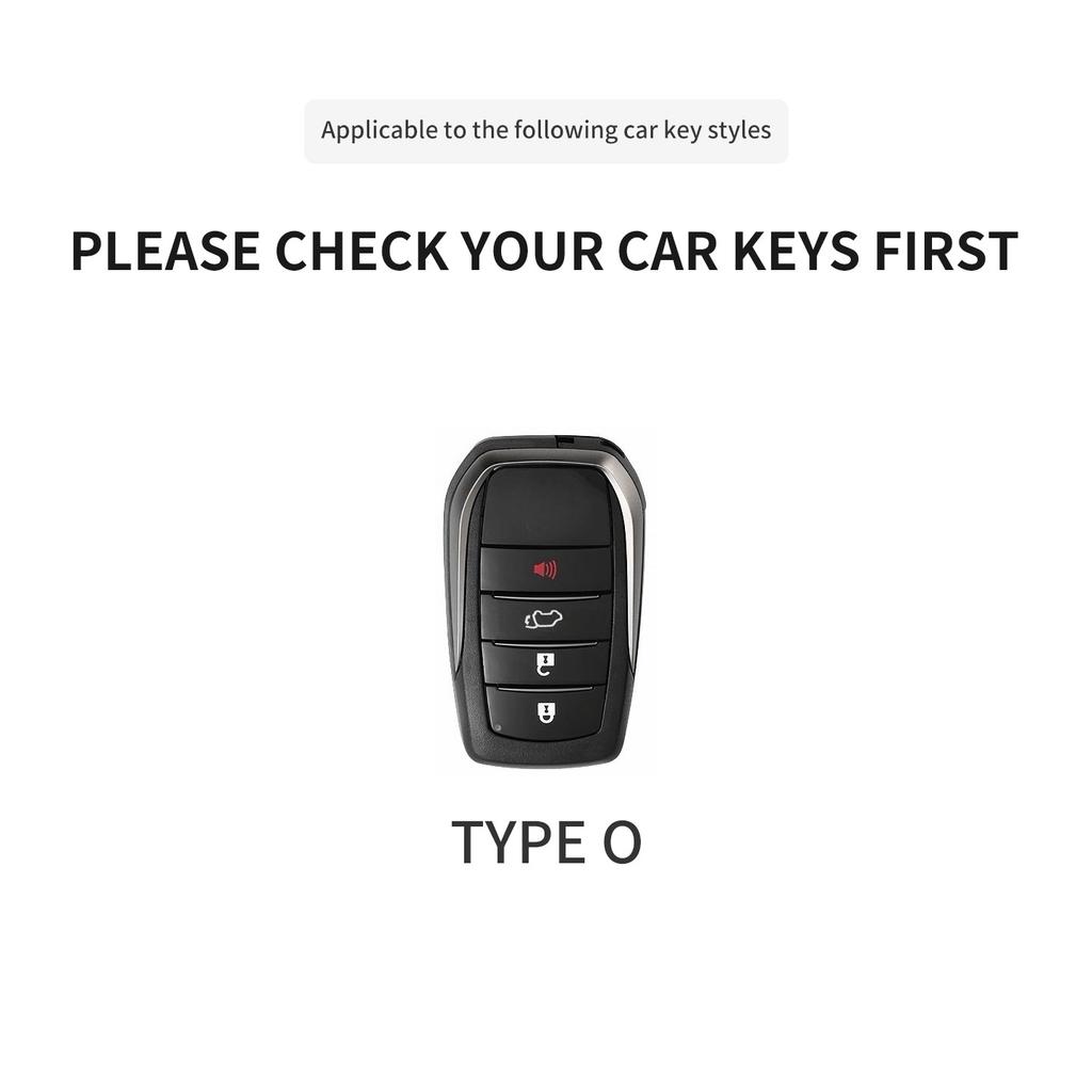 PU Car Remote Key Case Cover For Toyota Fortuner CHR Hilux Camry Land Cruiser 200 RAV4 Highland Corolla Crown Keychain Holder