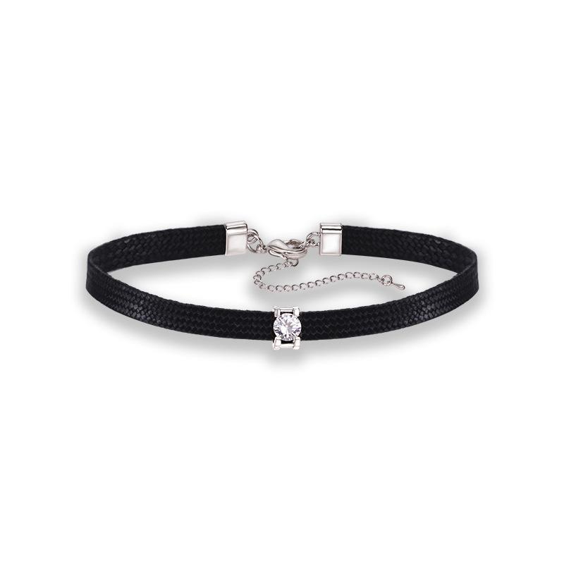 Korean Black Choker Necklace for Women - Fresh Clavicle Chain, Short Neckband Jewelry