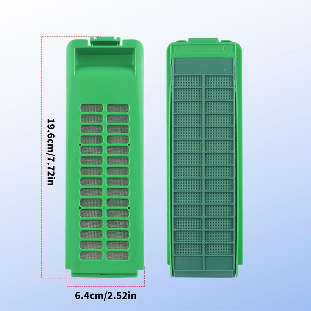 Pack of 2 Replacement Filter Box Washing Machines Spare Part Appliance Filter for Efficient Dirt and Hair Filtration
