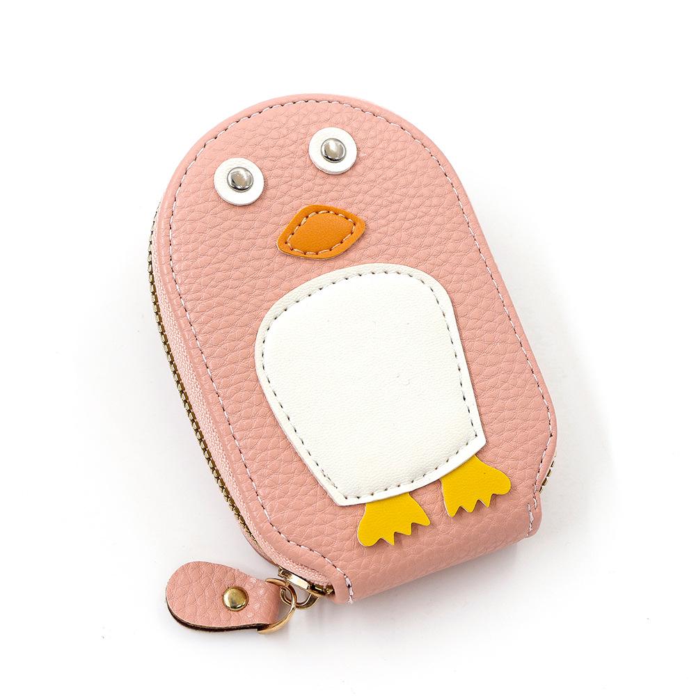 Sleek & Stylish Cute Penguin Card Holder - Lightweight & Multifunctional for Travel & Everyday Use