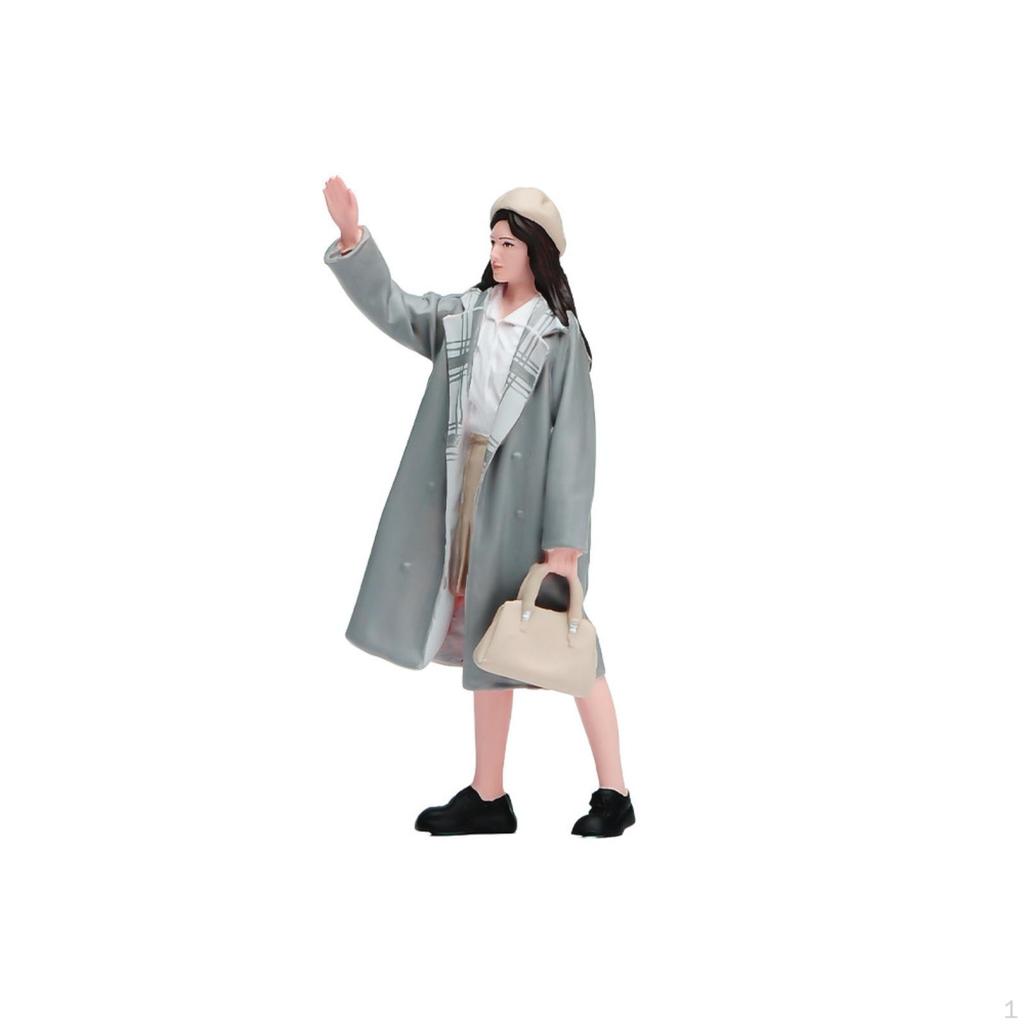 Female Figurine Detailed Scale Model Woman Collectible for Hobbyists, Collectors