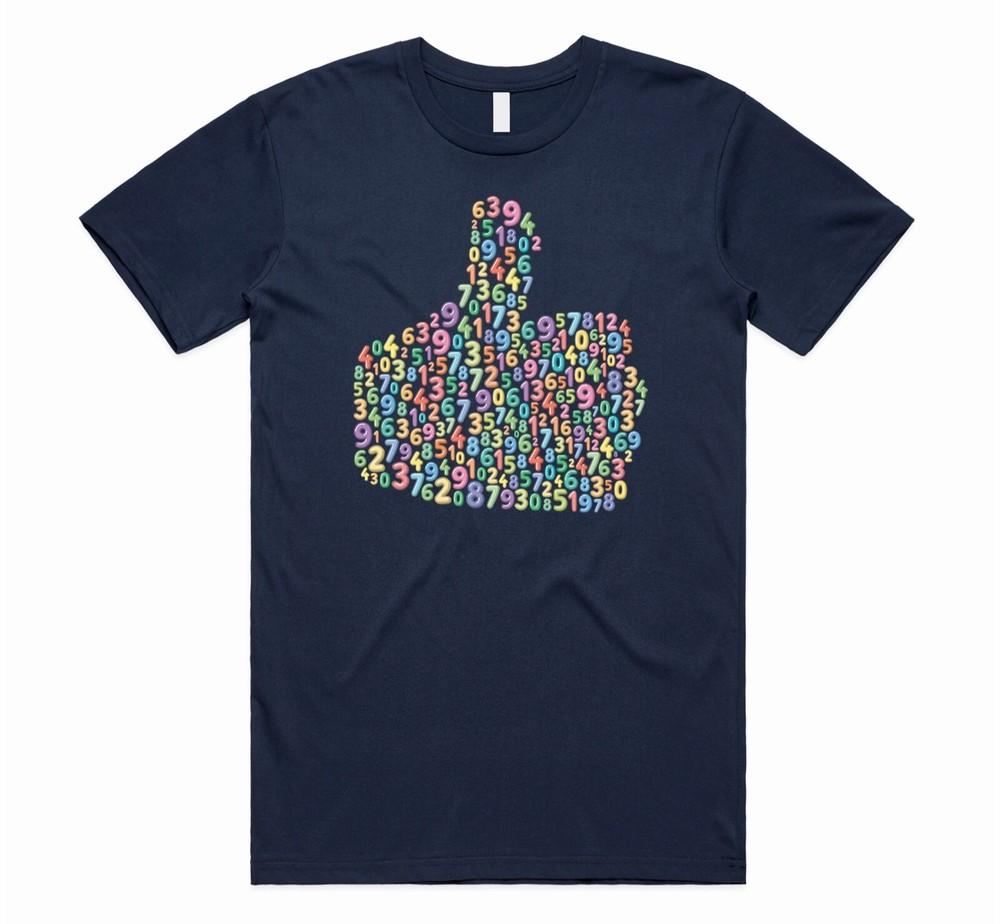 

Number Thumbs Up T-shirt Tee Kids Children s Kids Tee Top Number Maths Day Boys 4XL