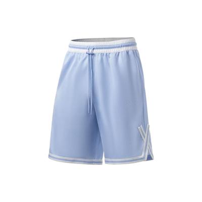 Badfive Logo Color Block Quick-Dry Straight Basketball Shorts Men Shorts Sky-Blue AAPT033-5