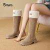 15MINS Women's Winter Plush Tall Boots