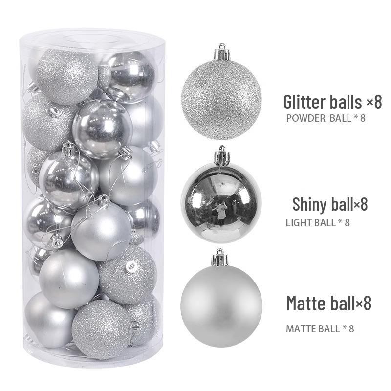 New Style Electroplated Christmas Tree Ornament Balls - 3/5/6/8cm
