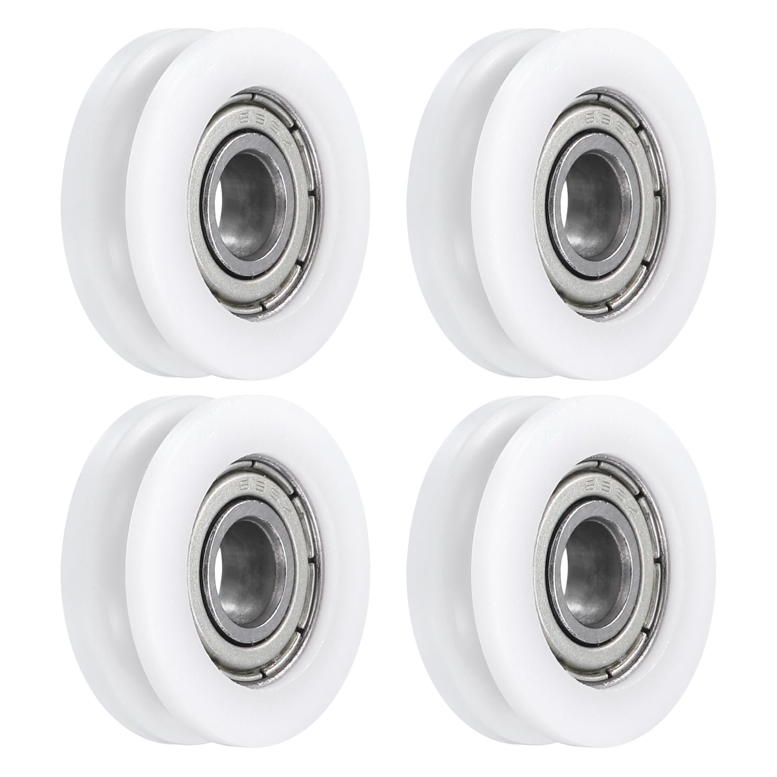 

uxcell 4pcs U696ZZ POM Pulley U-Groove Ball Bearing 6 x 21 x 7mm U білий