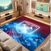 West Ham United Football Print Crystal Velvet Rug, Comfortable Water Absorbent Non Slip Indoor Floor Carpet
