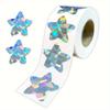 1000pcs laser roll pack stickers Star decoration series self-adhesive stickers labels Gift Packaging Decorative Stickers