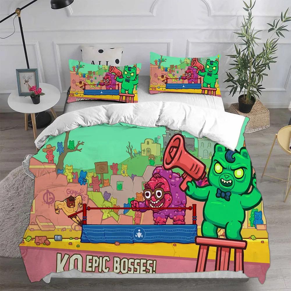 Game Burrito Bison Bedding Sets Quilt Bed Cover Comforter Duvet Cover Pillow Case 2-3 Pieces Sets Kids Adult Bedroom Decoration