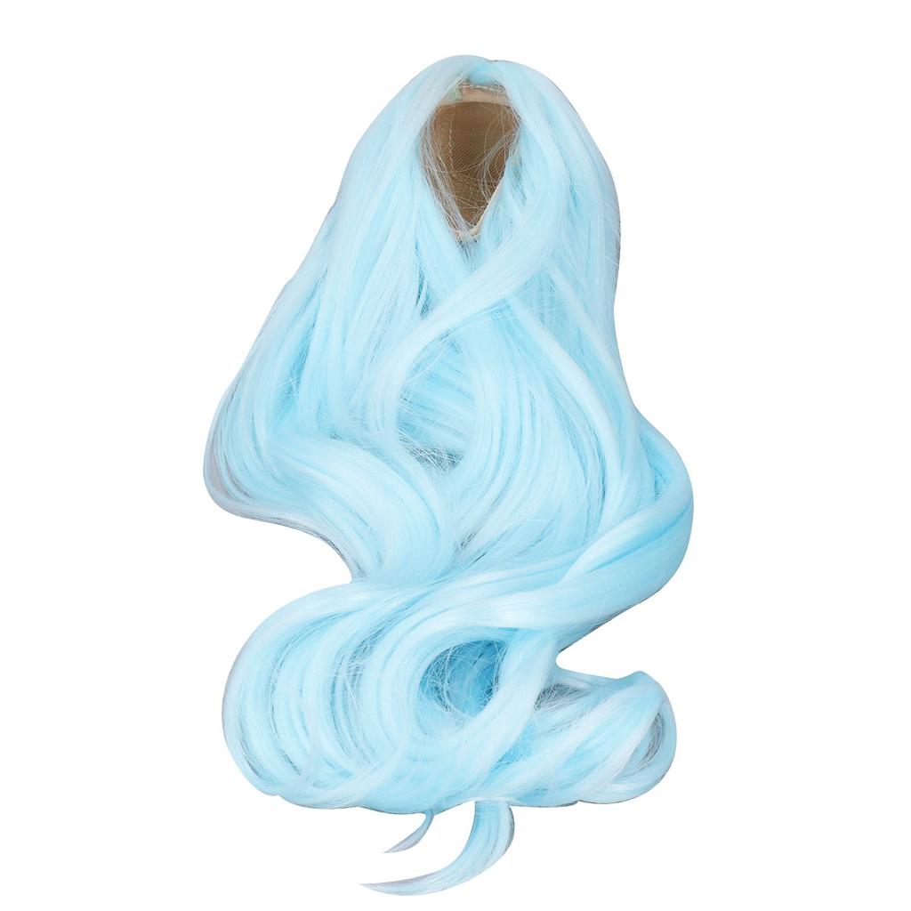 Long Curly Doll Wig Soft Silk Central Parting Artificial Hair for 1 3 Head Circumference Ball Jointed Dolls