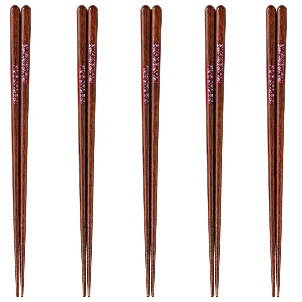 Set of 5 Gift for Entertaining Japanese Dishwasher Made In J-kitchens Chopsticks, Pairs, Boxed, Guests, Cuisine, Safe, 21cm, Wooden, Japan,