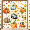 Autumn glass window stickers, static stickers, pumpkins, autumn leaves, harvest festival, Thanksgiving refrigerator stickers