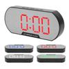 Alarm Clock LED Digital Display Makeup Mirror USB Battery Clock for Children Elderly Bedroom Office 