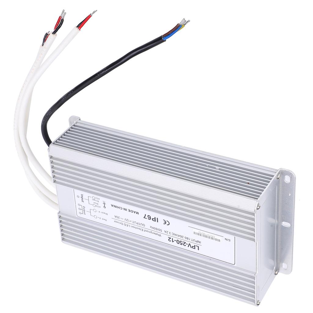 BERM Wasserdichter Schalter Netzteil Transformator Treiber Controller DC12V 250W LPV‑250‑12