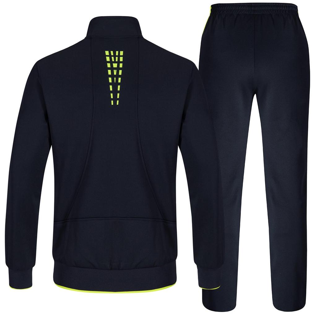 [Gopune] Men's Tracksuit Set Top & Bottom Sportswear Training Running Jogging Pants Outdoor Loungewear Casual Wear Green 2XL