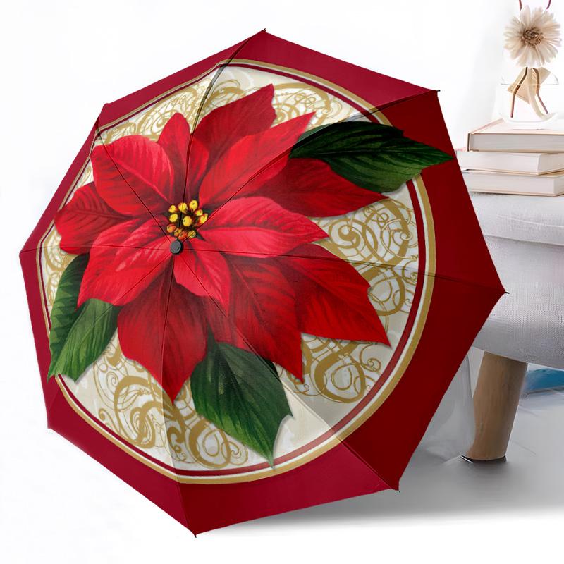Blumenfantasy mit Schmetterlingen Automatischer Outdoor-Regenschirm Einziehbares Design mit 8 Speichen Langlebig Leicht Perfektes Geschenk für Freunde Familie