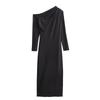 Fashion Style Winter New Women's Clothing Stylish Versatile Asymmetric Nylon Length Dress 1198460 800