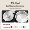 304 Stainless Steel Steaming Bowl with Lid