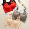 Large Women's Underwear Seamless Bra Beautiful Vest Style Bra Breathable Underwire Bra