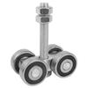 1pc Sliding Door Roller Hardware Slide Doors Pulley 4-Wheels Glass Door Hanging Rail Track Pulley Suspended Sliding Track Wheel