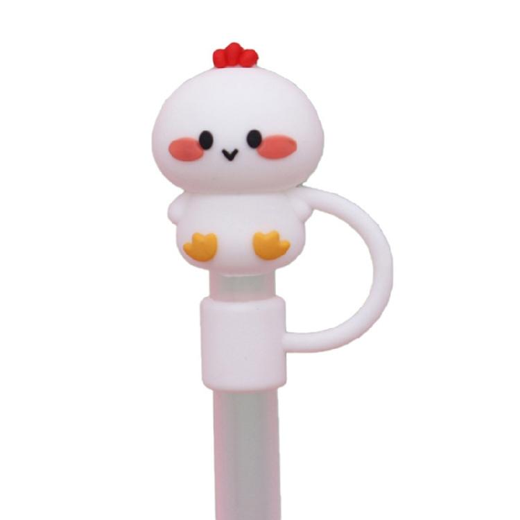 4/8 Stück wiederverwendbare Silikon-Strohhalmkappen mit Tier- und Sternmotiven für Trinkbecher