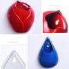 Ceramics Wall Hanging Vase Water Drops Wall Vase Ornaments No-punching Hydroponics Flower Insert Room Background Interior Decor
