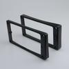 1 Set Guyker Curved Bottom Metal Humbucker Pickup Mounting Ring Set Bridge And Neck Pickups Cover Frame With Lp Electric Guitar