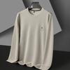 Men Round Neck Sweater Spring and Autumn Clothes Middle - Aged Man Casual Loose Men's Sweatshirt Simple Top