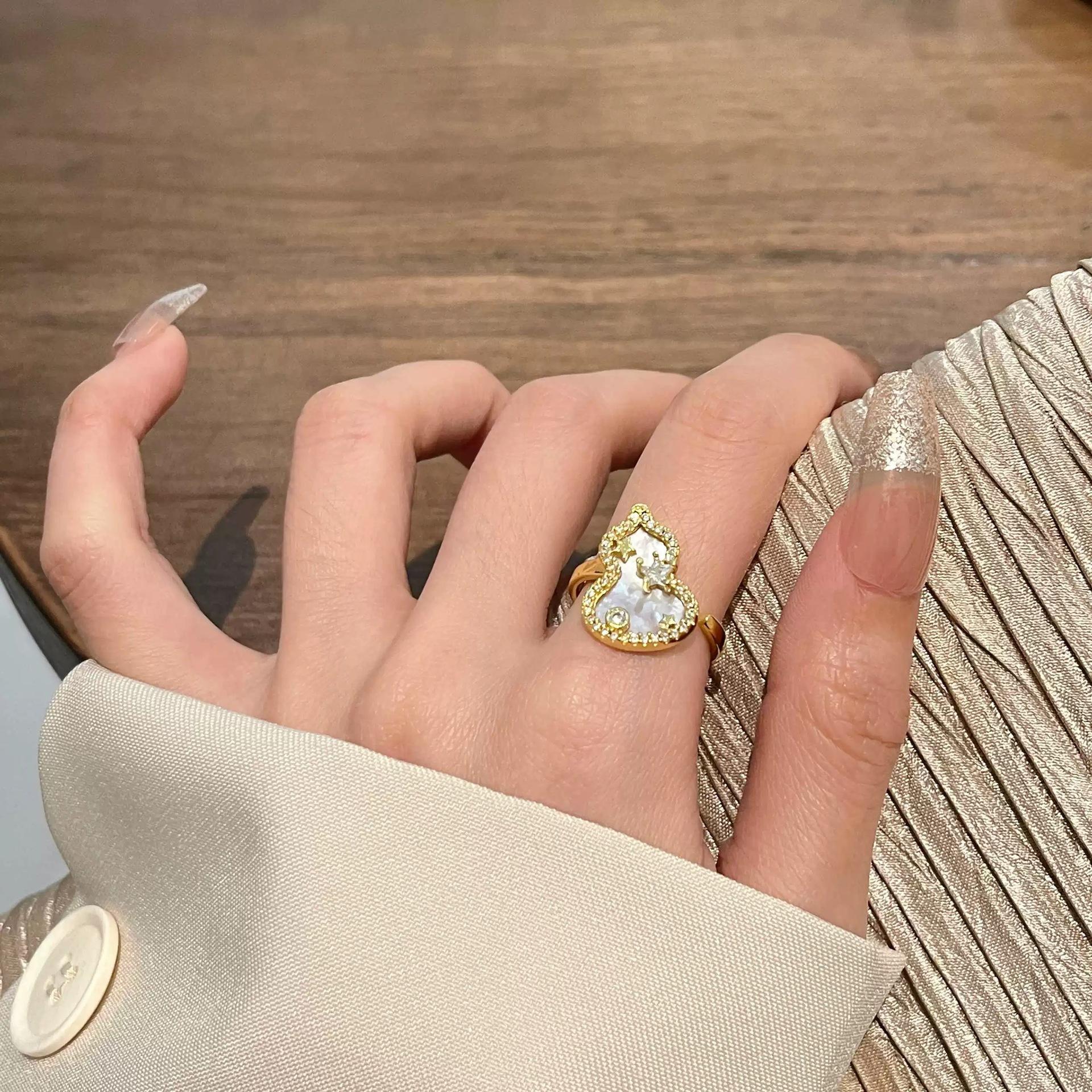 Регулируемое женское кольцо в форме тыквы, модное, индивидуальное, простое, чистое, стильное, для девушек, летнее, пляжное, отпускное, ювелирное кольцо, свадебное, вечернее, ювелирное украшение