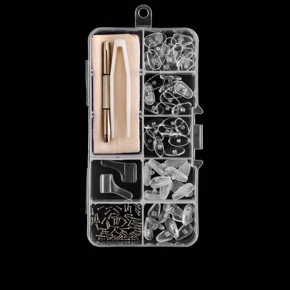 Silicone Precision Screw Sets Replaceable Nose Pads Repair Kit Glasses Repair Tools  Sunglasses