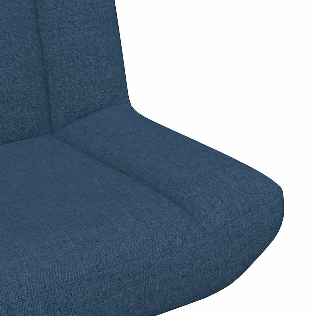 Swivel Chair Blue 63 X 75 X 76 Cm Fabric