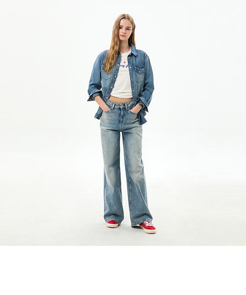 Tamijinseu Cotton Regular Fit Denim Shirt (T32G6Nsh01Twt11A5)