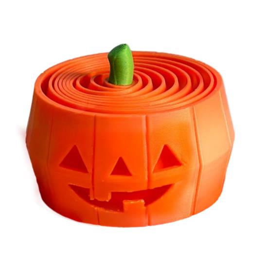 Halloween Pumpkin Tower Decompression Toy 3D Printed Layered Spiral Cone Fidget Toy Mini Sensory Toy for Stress Anxiety Relief