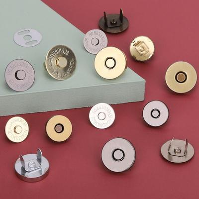 10Sets/lot Magnetic Snap Fasteners Clasps Buttons Handbag Purse Wallet Craft Bags Parts Accessories Adsorption Buckle 14mm