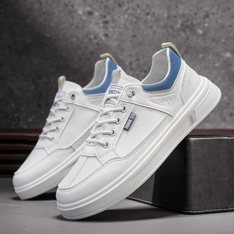 

Men s shoes 2025 new spring men s breathable little white shoes sports and leisure board shoes one pedal versatile fashion trendy shoes 39